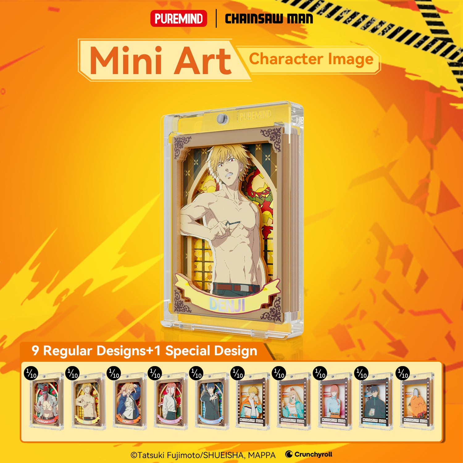 Puremind x Chainsaw Man Sorcery Prism Pane Series Mini Art Blind Box 2