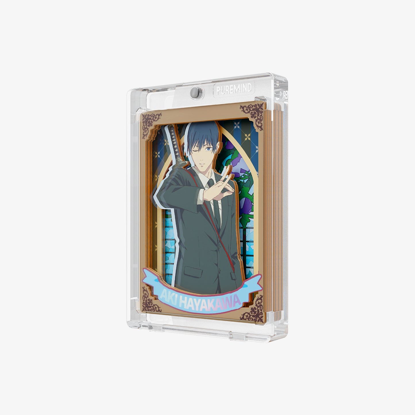 Puremind x Chainsaw Man Sorcery Prism Pane mini art panel display Hayakawa