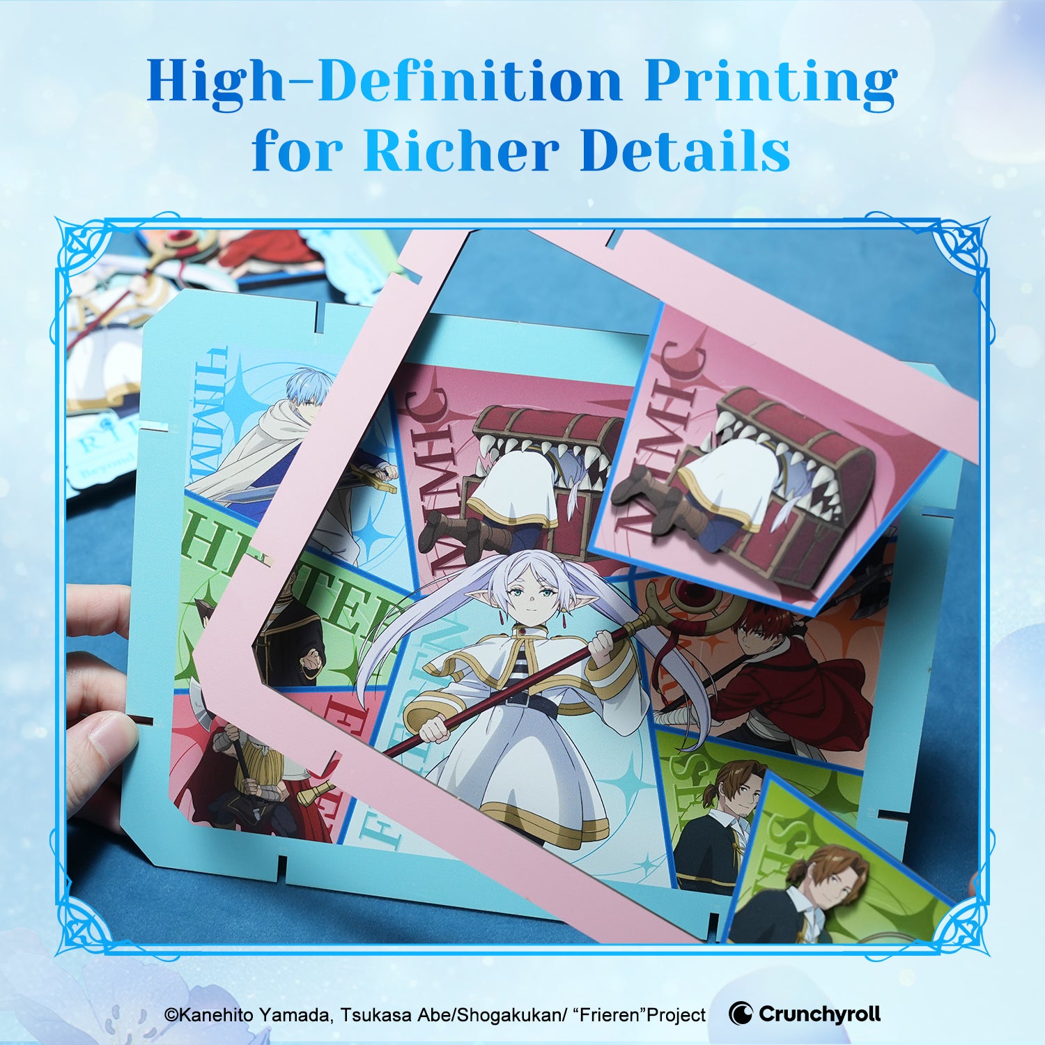 Puremind x Frieren Sharing The Journey Wooden Gallery High-definition     Printing