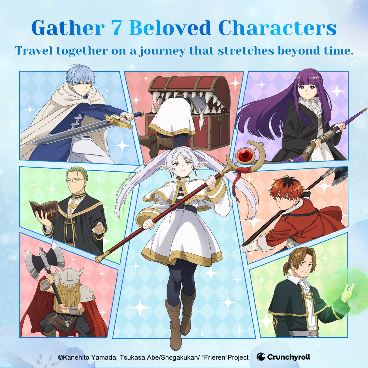 Puremind x Frieren Sharing The Journey Wooden Gallery character lineup