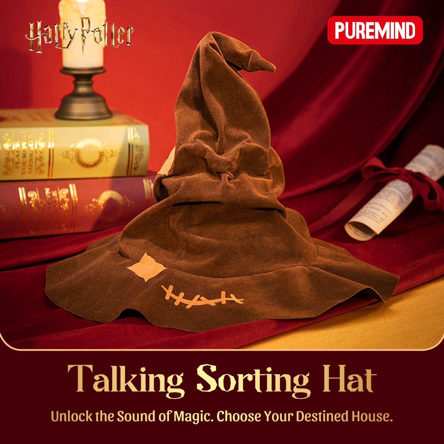 Puremind_x_Harry_Potter_Talking_Sorting_Hat_Wooden_Gallery_-_front_view