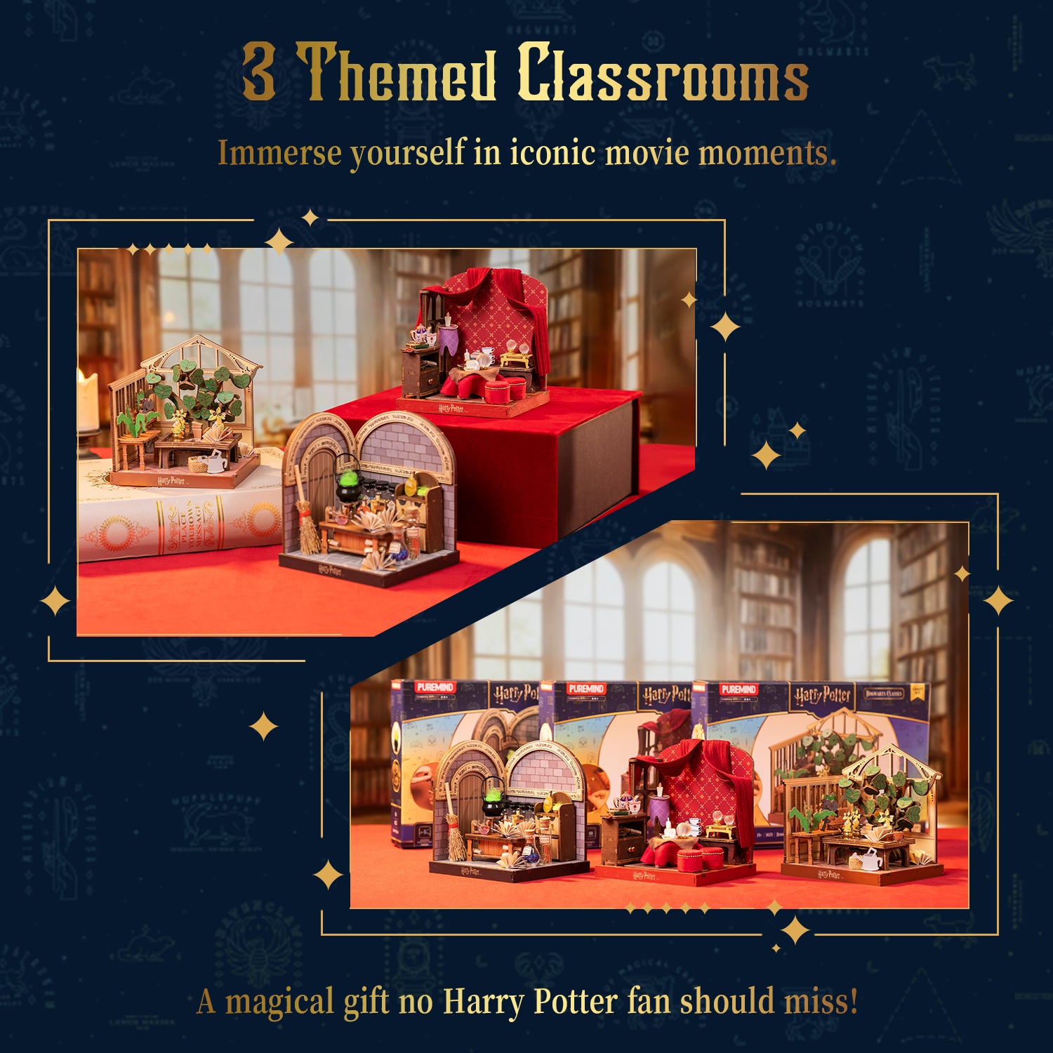 Puremind x Harry Potter Hogwarts Classes Series wooden puzzle collection 2