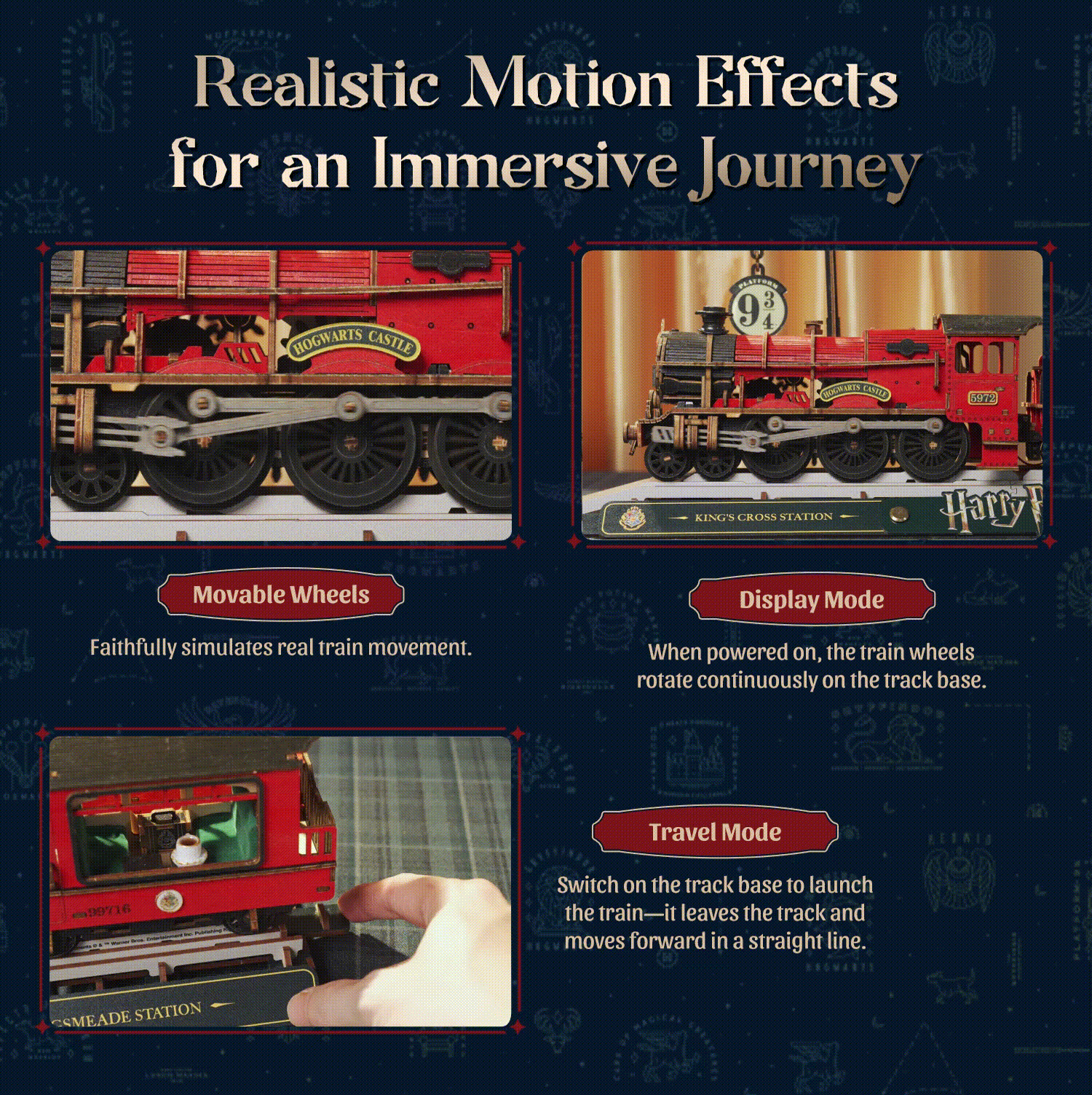 Puremind x Harry Potter Hogwarts Express Wooden Gallery -  details