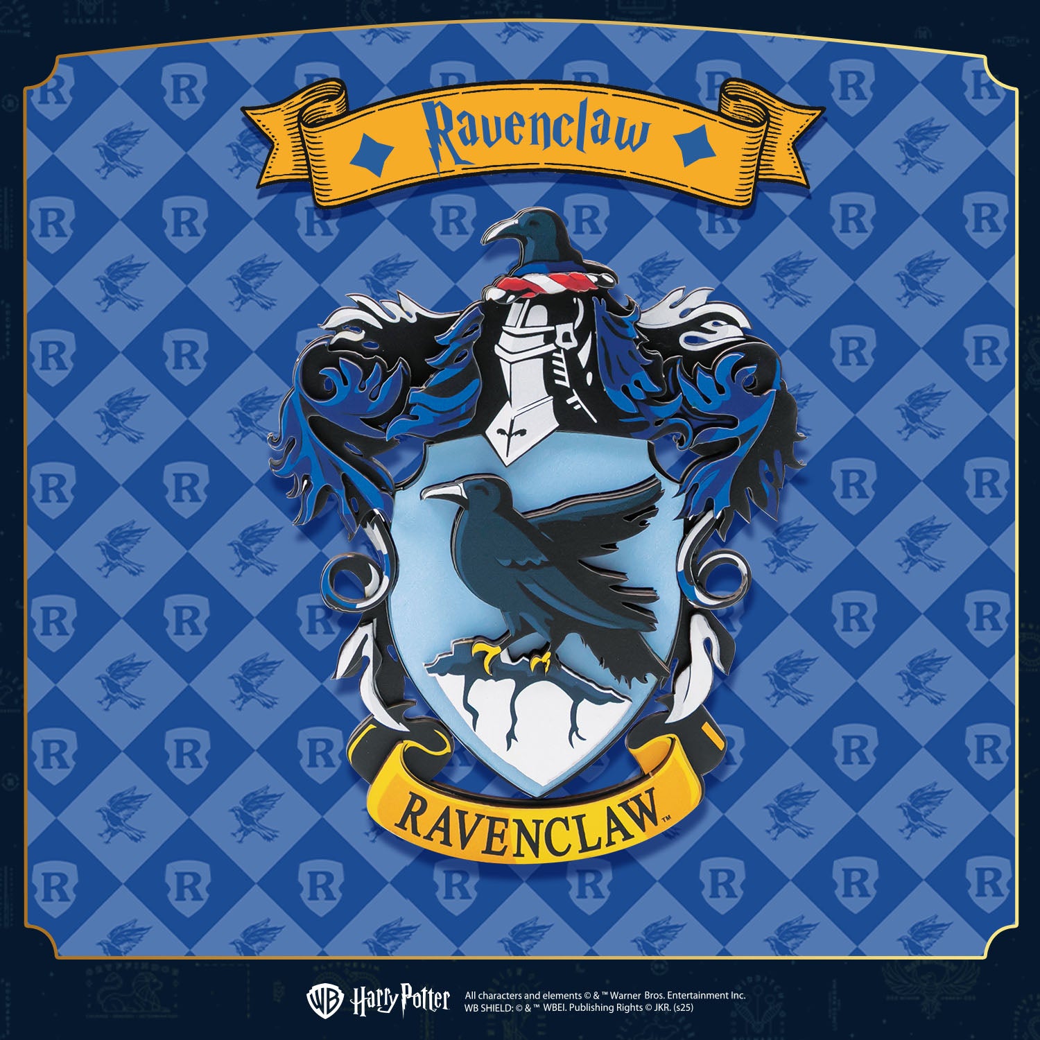 Puremind x Harry Potter Magic Mag fridge magnet - close-up 3D wood details rauenclaw