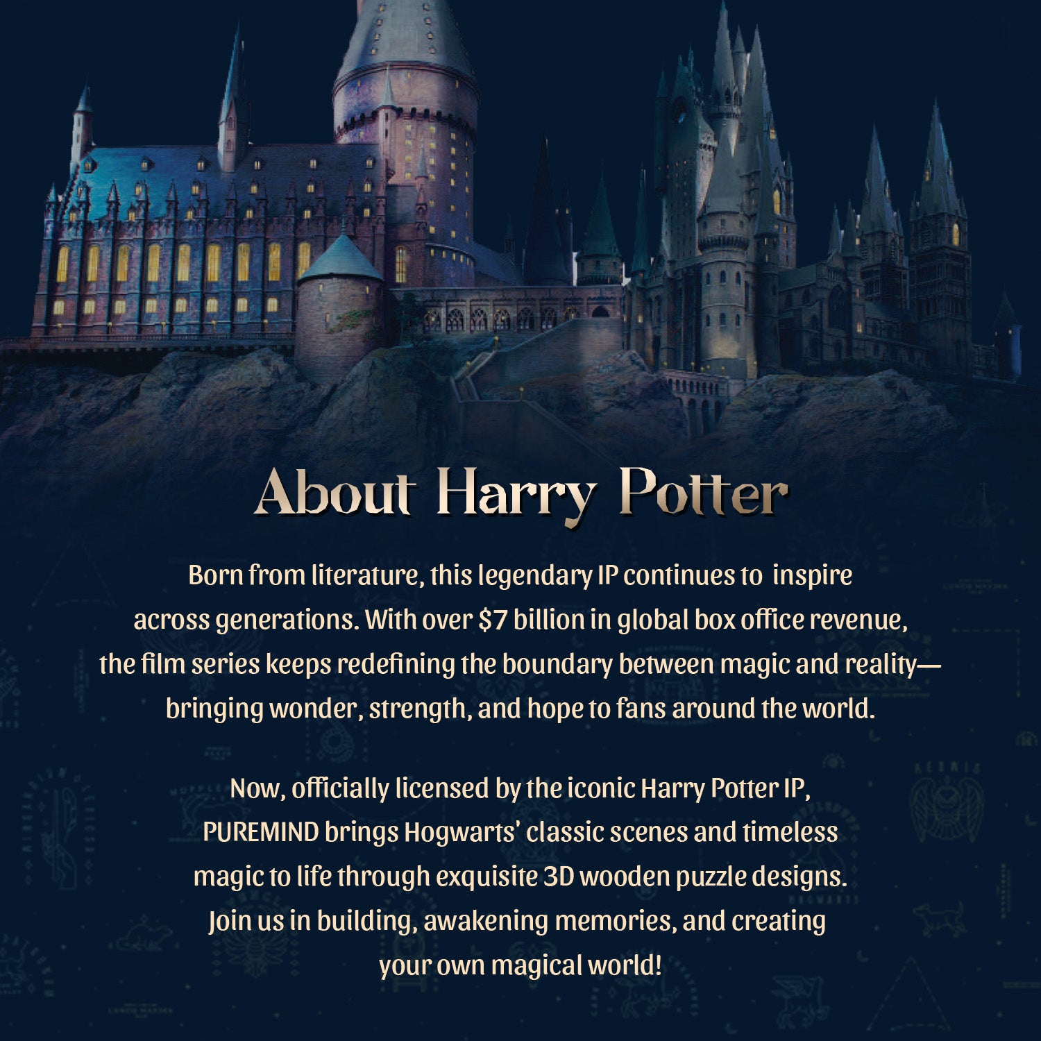 Puremind x Harry Potter officially licensed Gryffindor Common Room wooden puzzle