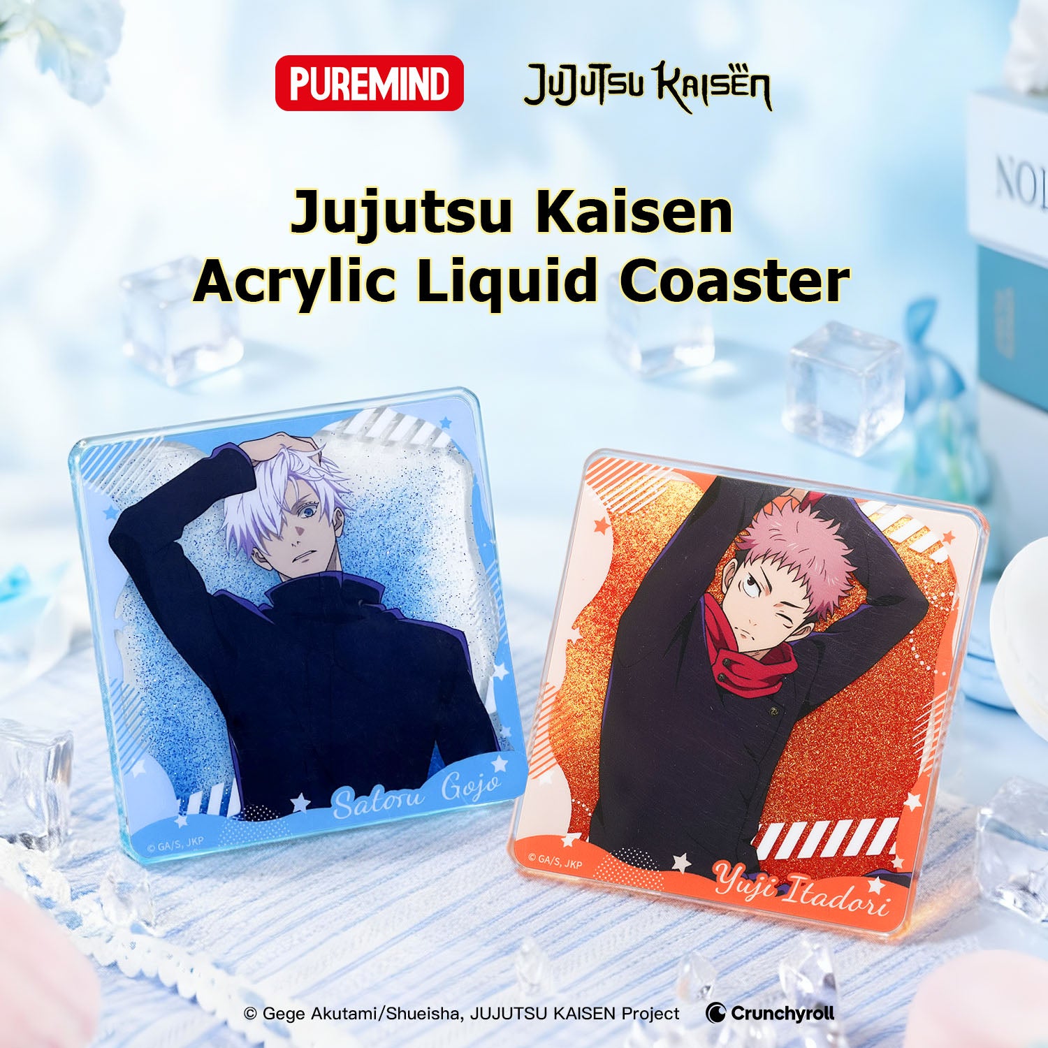 Puremind x Jujutsu Kaisen Acrylic Liquid Coaster full design collection