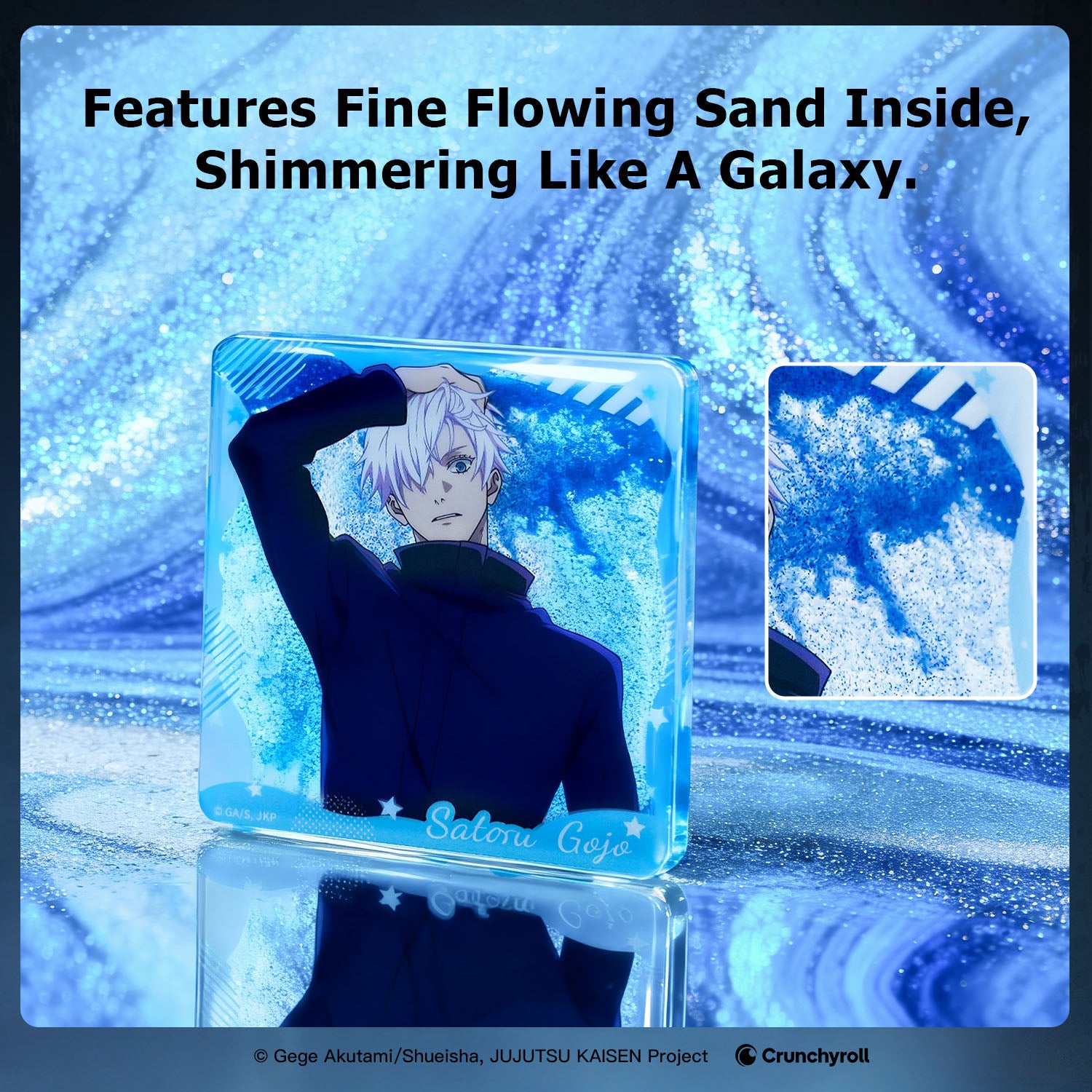 Puremind x Jujutsu Kaisen Acrylic Liquid Coaster liquid shaker effect