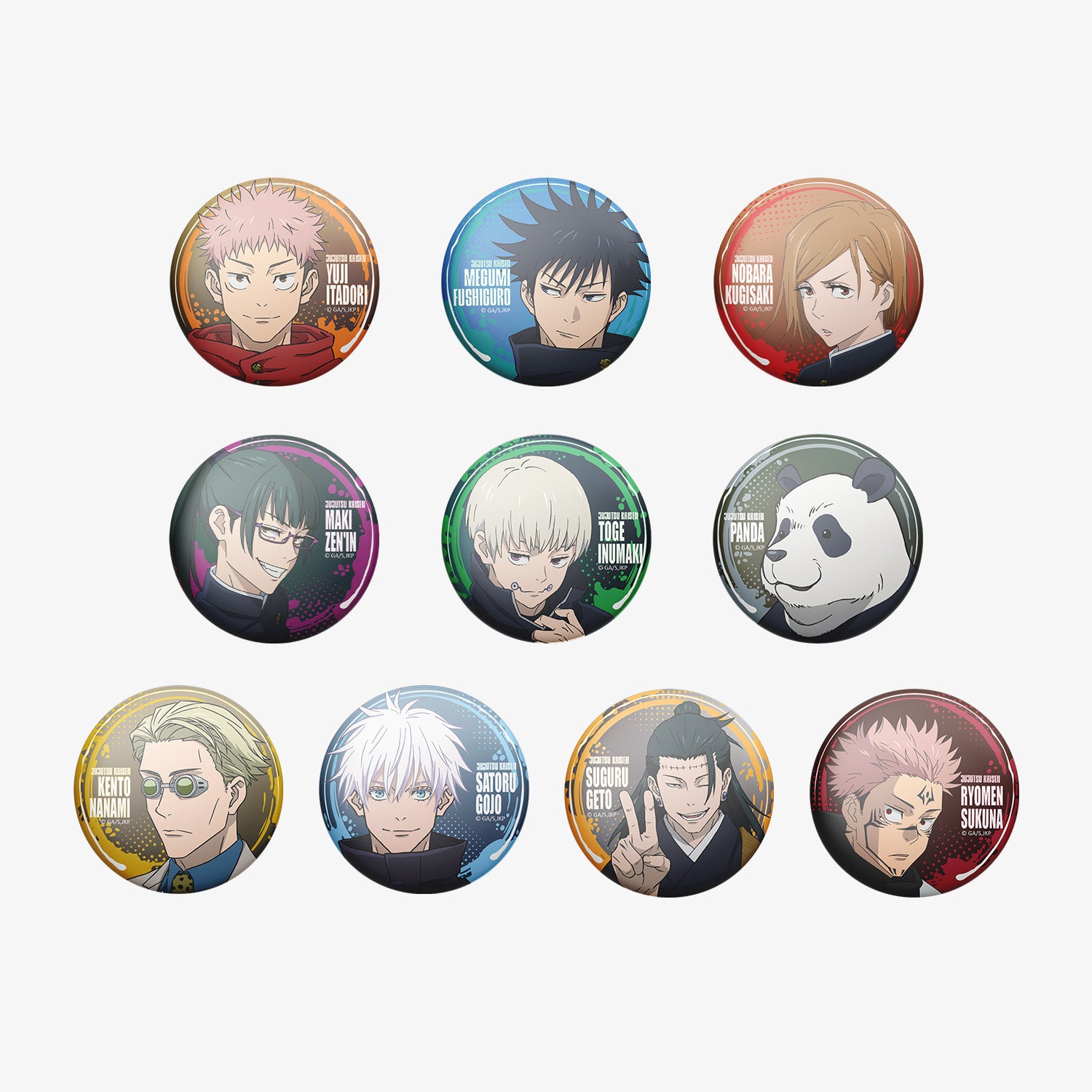 Puremind x Jujutsu Kaisen Button Pin Blind Bag 2724 - anime collectible