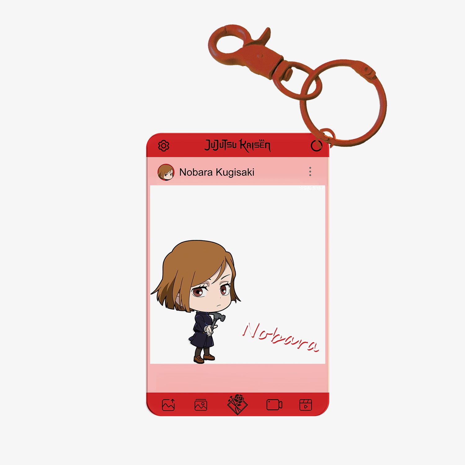 Puremind x Jujutsu Kaisen acrylic clear card - close-up details 3