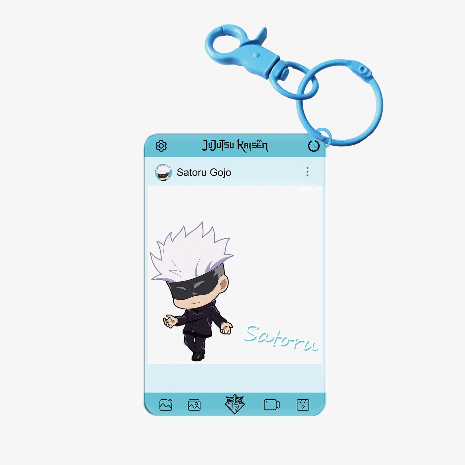 Puremind x Jujutsu Kaisen acrylic clear card - close-up details 5