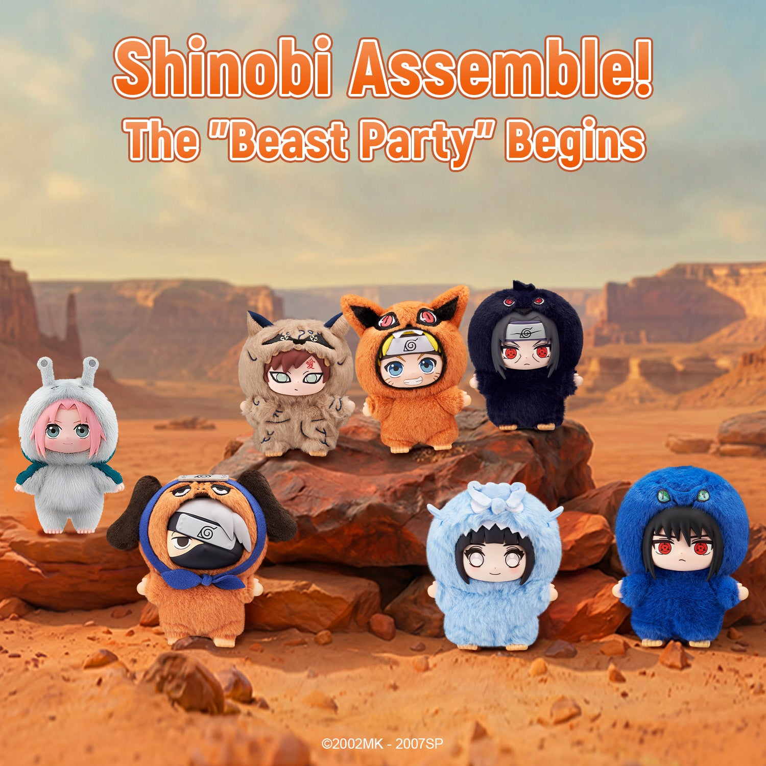 Puremind x Naruto Shippuden Beast Party Series Vinyl Plush Blind Box 3126EN